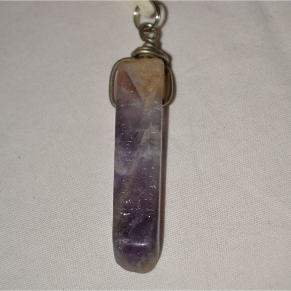 Amethyst Crystal Point Pendant Necklace - Picture 5 of 5